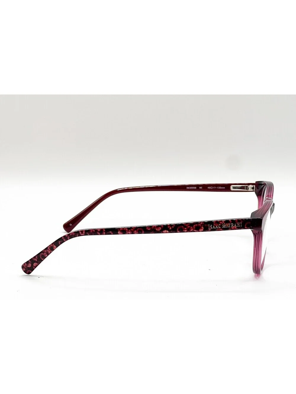 Isaac Mizrahi IM30088 WI Wine Round Authentic Eyeglass Frames 49-17-135